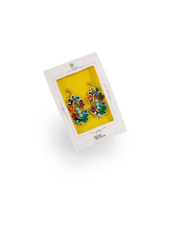 Beaded Earrings Flower Arrangement