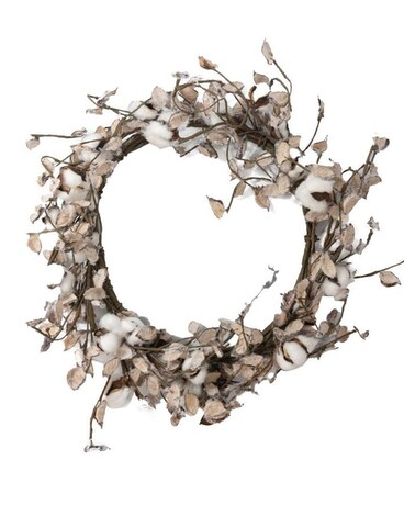 Cotton Artificial Wreath Wreath