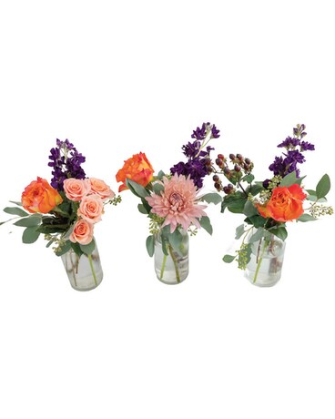 Bud Vase Trio (Set Of 3) Flower Arrangement
