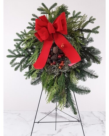 Evergreen Swag Cemetery Package Custom product