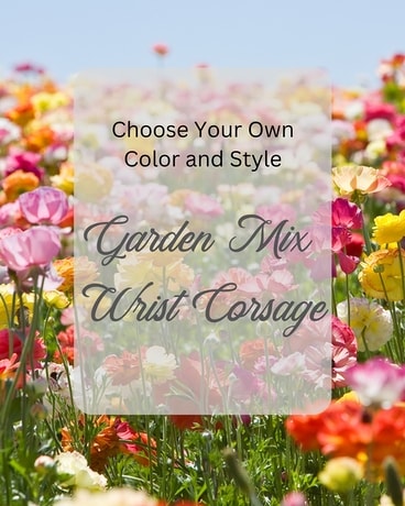Garden Mix Wrist Corsage in Winnipeg MB - Broadway Florists