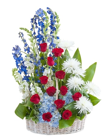Honor Basket Tribute Funeral Arrangement