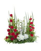As Shown (Deluxe) size, 8 inches height and 24 inches wide.