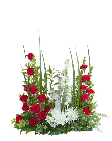 Enduring Strength Willow Funeral Arrangement