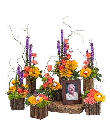 Surround Him with Love Funeral Arrangement