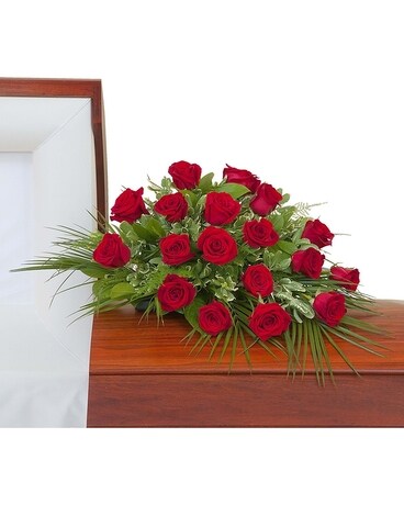 Simply Roses Standard Casket Spray Flower Arrangement