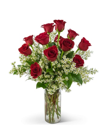 Swoon Over Me Dozen Red Roses Flower Arrangement