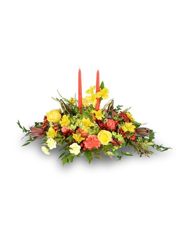 Bless This Table Centerpiece Flower Arrangement