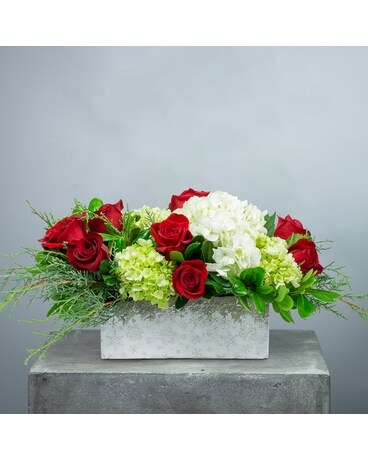 Centered on Christmas Too Flower Arrangement