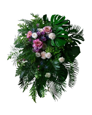 Heartfelt Remembrance Standing Spray -Premium Sympathy Arrangement