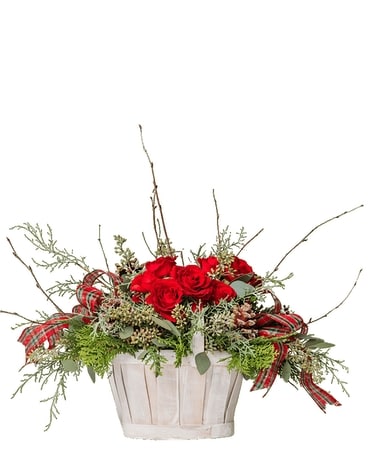 On the Prairie Basket Flower Arrangement