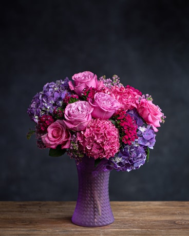 Amethyst Flower Arrangement