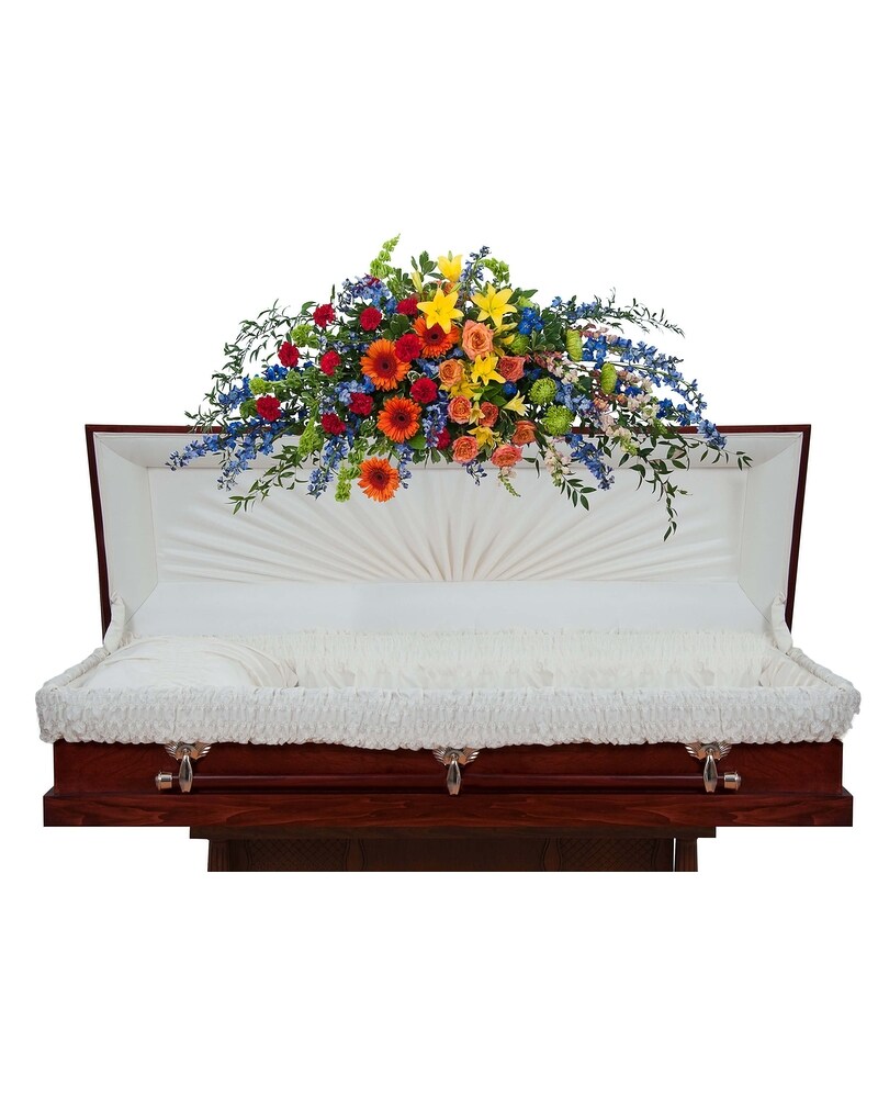 Treasured Celebration Full Casket Spray in Green Bay WI
