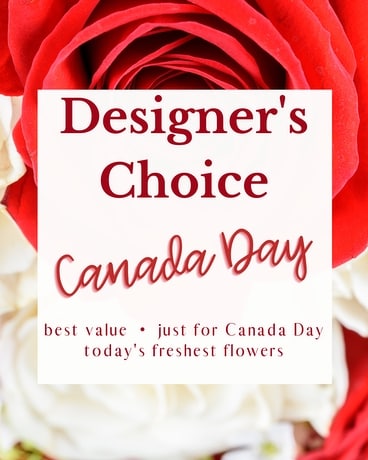 Designer's Choice - Canada Day Flower Arrangement