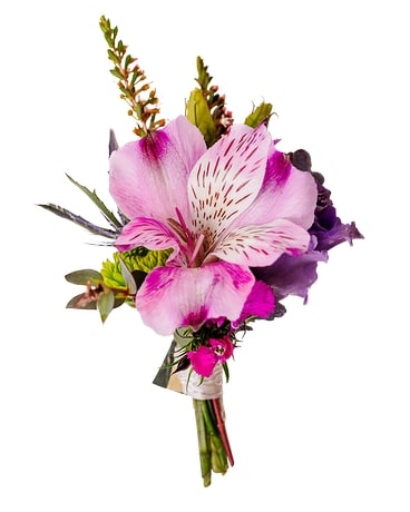 Night Sky Boutonniere Flower Arrangement