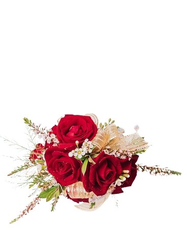 Scarlet Corsage Flower Arrangement