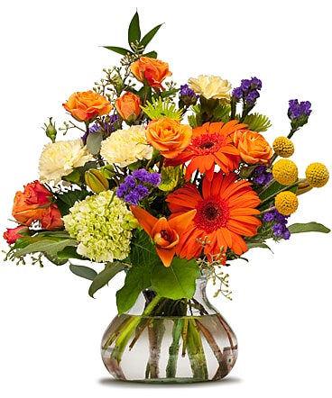 Papaya Whip Flower Arrangement