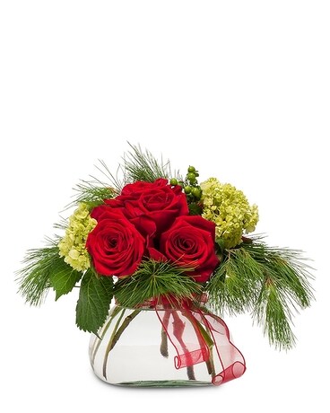 Season's Greetings Flower Arrangement