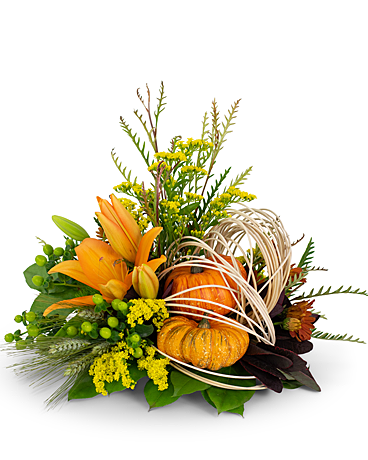 Abstract Cornucopia Flower Arrangement