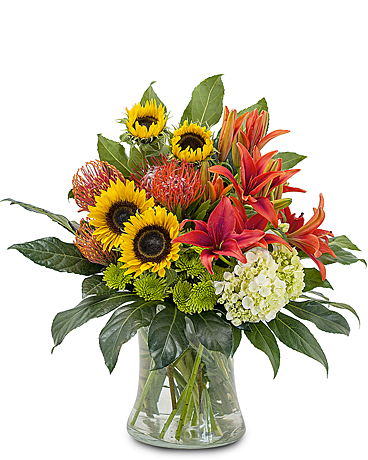 Harvest Sun Flower Arrangement