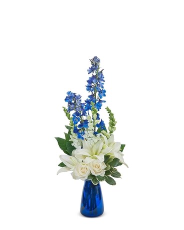 Blue Vibrations Flower Arrangement