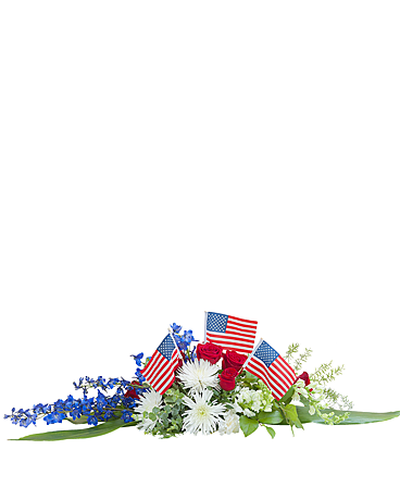 Honor and Glory Centerpiece Flower Arrangement