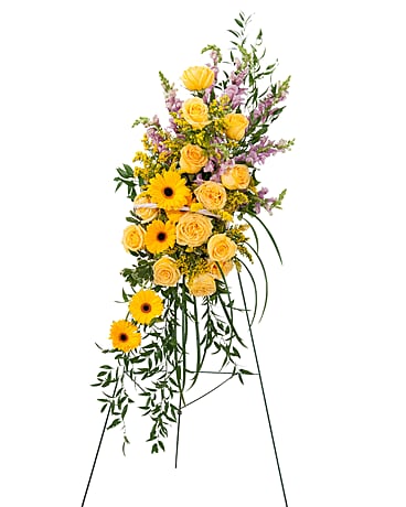 Vivid Memories Standing Spray Flower Arrangement