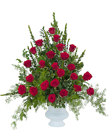 Royal Rose Urn Flower Arrangement