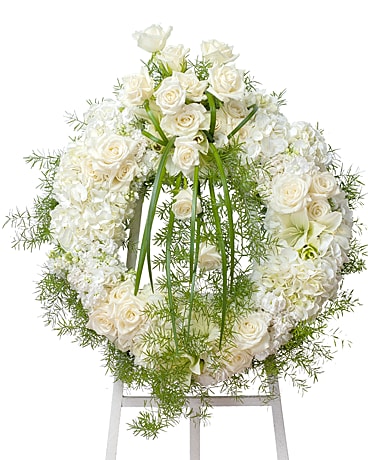 Elegant Wreath Flower Arrangement