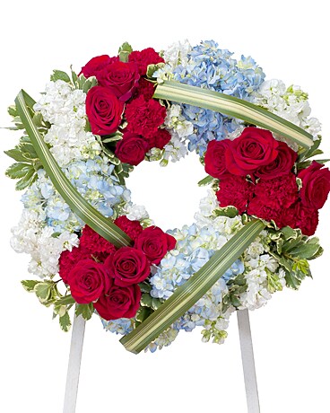 Honor Wreath Flower Arrangement