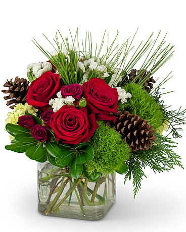 Wintertime Blooms Flower Arrangement