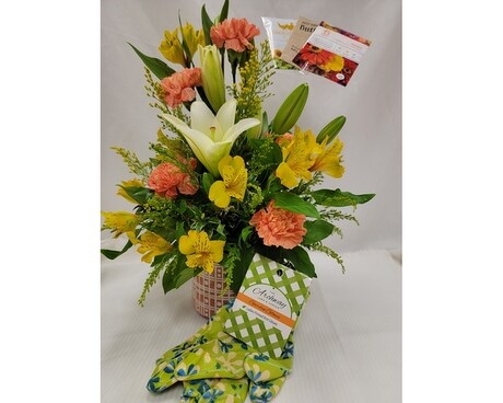 Gardeners pot bouquet Flower Arrangement