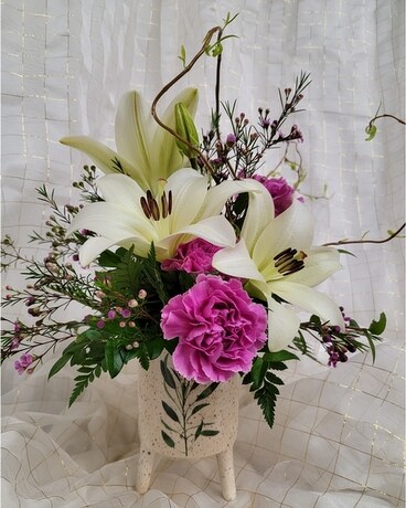 Woodland's Own Modern Lily Flower Arrangement