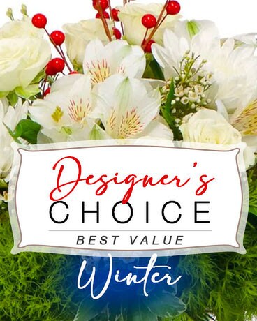 Winter Designer's Choice Flower Arrangement