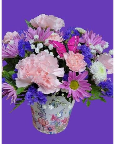 Butterfly Garden Flower Arrangement