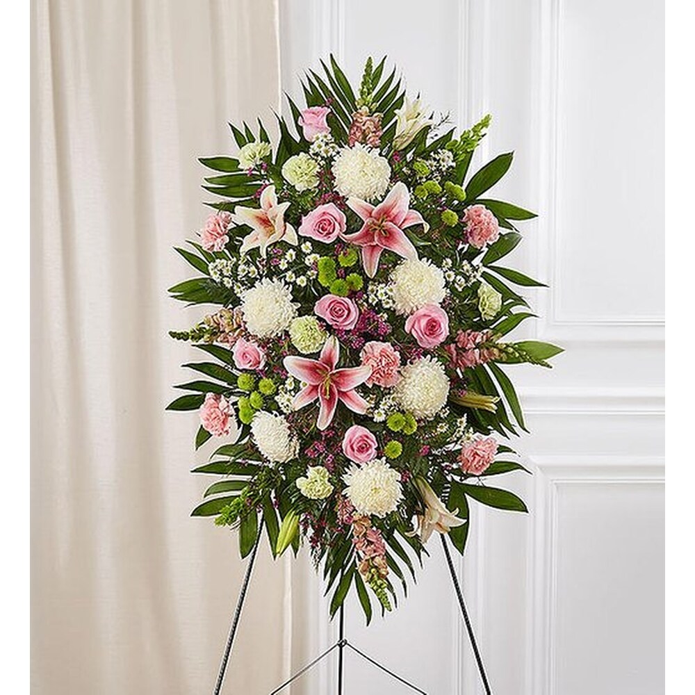 Tribute Pastel Standing Spray in Jupiter FL - Anna Flowers of Jupiter