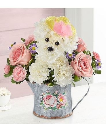 Precious Pup Flower Arrangement