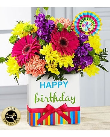 BIRTHDAY BRIGHTS Flower Arrangement
