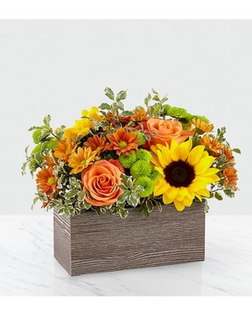 Happy Fall Garden Flower Arrangement