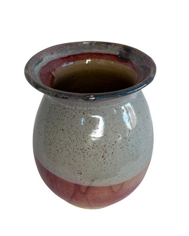 Raspberry Silver Low Vase Gifts