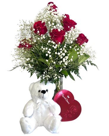 Valentine's Day Combo Flower Arrangement