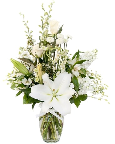 Santa Fe Elegant White Flower Arrangement