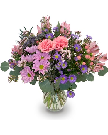 A Romantic Gardenwalk Flower Arrangement