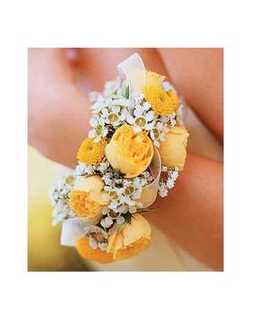 Sunshine and Roses Bracelet Corsage