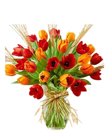 Autumnal Tulips Flower Arrangement