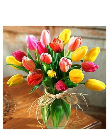 Rejoice Tulips Flower Arrangement