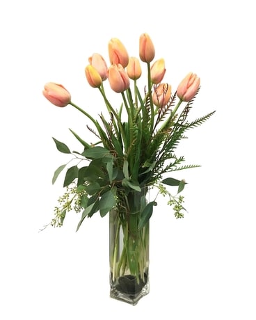 Elegant French Tulips Flower Arrangement