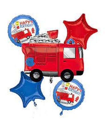 Firetruck Balloon Bouquet Balloon Bouquet