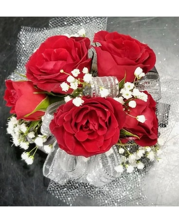 Spray Rose in Red Wrist Corsage Corsage