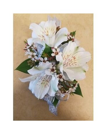 Elegant White Wrist Corsage Corsage